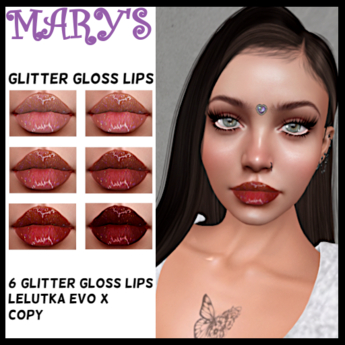 Second Life Marketplace - MARY'S GLITTER GLOSS LIPS